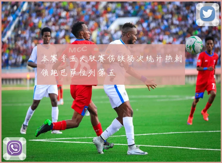 本赛季五大联赛伤缺场次统计热刺领跑巴萨位列第五